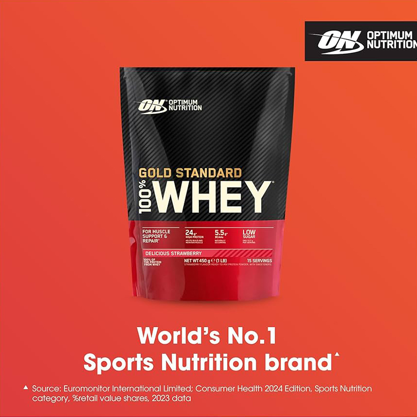  پودر وی گلد استاندارد اپتیموم نوتریشن – ۱۰۰٪ وی پروتئین 